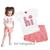 Conjunto Infantil Feminino Blusa + Shorts foil holográfico Kyly Branco