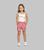 Conjunto infantil feminino verão - shorts e blusinha Rosa