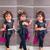 Conjunto Infantil Menina Blogueirinha Mini Diva Preto Luxo Cirrê Preto