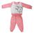 Conjunto Infantil Menina Em Moletom Feminino Criança Malwee Creme