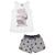 Conjunto Infantil Menina Pulla Bulla Pug Ref. 38218 Branco