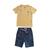 Conjunto Infantil Menino Camiseta Banana Danger 50231 Amarelo