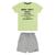 Conjunto Infantil Menino Camiseta Bermuda Sarja Marlan 62657 Verde
