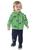 Conjunto infantil menino jaqueta e calça de moletom Dino Fakini Verde
