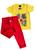 Conjunto Infantil Menino Para Festa Amarelo, Vermelho