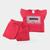 Conjunto Infantil Mia Kids Estampado Feminino Vermelho