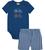 Conjunto Infantil Milon Menino Body E Short - Bicicleta Azul