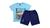 Conjunto Infantil N. 01 Menino Verão Elian/WRK Wrk azul claro, Marinho