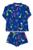 Conjunto Infantil Praia Menino Camisa Sunga Proteção Solar Baby dino marinho m51