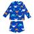 Conjunto Infantil Praia Menino Camisa Sunga Proteção Solar Siri azul bic m107