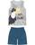 Conjunto infantil regata malwee kids menino 4-6-8 Mescla com azul