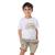 Conjunto Infantil Verão Menino Shorts E Camiseta Bege Surf Bege