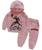 Conjunto Inverno Personagem Moletom Grosso Infantil Rosa