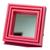 Conjunto Kit 3 Espelhos com Moldura Decoração Parede Rosa