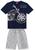 Conjunto Kyly Infantil Menino Camiseta + Bermuda - Moto Azul escuro