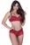 Conjunto lingerie calcinha /caliçon sutiã Vermelho