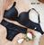 Conjunto Lingerie  Plus size Heisig  com base de espuma em microfibra Preto