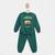 Conjunto Longo Bebê Rei Rex Moletom Peluciado Jet Urso Blusa + Calça Menino Verde