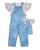 Conjunto macacão com blusa e roupa da boneca MA0219 Marthiê Azul