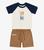 Conjunto Masculino Infantil Verão Dame Urso Premium Total Confort 10213 Off white