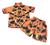 Conjunto Mauricinho Social Bermuda E Camisa Estampada 09 Laranja