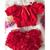 Conjunto Menina Bunda Rica Infantil Baby Ciganinha Croped Varias Cores Lilás