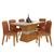 Conjunto Mesa De Jantar 6 Cadeiras Nairóbi Cinam/off Whi/terracot - Móveis Arapongas Cinamomo/off White/terracota