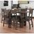 Conjunto Mesa de Jantar 6 Lugares Milano Amêndoa com Preto