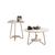 Conjunto Mesa Decoração Centro e Apoio Liz Cores - EJ Off White