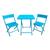 Conjunto Mesa Infantil 2 Cadeiras Poltrona Mesinha Educativa  Azul