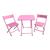 Conjunto Mesa Infantil 2 Cadeiras Poltrona Mesinha Educativa  Rosa