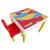 Conjunto Mesa Mesinha Infantil Com 1 Cadeira Escolar Plástica Camaleão Colorido