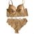 Conjunto Miss América Com Cropped Calcinha De Renda Tule Glitter Nude