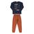 Conjunto Moletom Bee Loop Infantil Helicopter Masculino Marinho