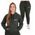 Conjunto Moletom Feminino Blusa E Calça Peluciado Academia Verde