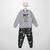 Conjunto Moletom Infantil Longo Marisol T-Rex Menino Mescla