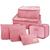 Conjunto Organizador Para Mala De Viagem Jacki Design Cores Variadas Rosa