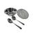 Conjunto Para Servir 4 Peças Inox Cozinha Wellmix Cinza Claro