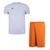 Conjunto Penalty X Camiseta + Calção Juvenil Branco, Laranja