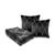 Conjunto Peseira Xale Cama Com 2 Almofadas Cheias STYLISH 100