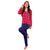 Conjunto Pijama Feminino Adulto Inverno Longo Aveludado Conforto Suede Vermelho