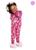 Conjunto Pijama Infantil em Malha Estampa de Coelhinho Brilha no Escuro Feminino - Brandili  Pink