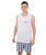 Conjunto Pijama Masculino Shorts Regata Adulto Confortável Cinza