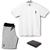 Conjunto Plus Size Camiseta e Bermuda Verão Kit com Carteira Ad.Oficial Cam, Branco, Berm, Cinza, Pv