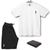 Conjunto Plus Size Camiseta e Bermuda Verão Kit com Carteira Ad.Oficial Cam, Branco, Berm, Preto, Pv