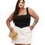 Conjunto Plus Size Feminino Short Saia e Cropped Corselet Moda Verão Cropped preto, Saia branca