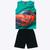 Conjunto Regata e Bermuda Moletom Infantil Masculino Kyly 1000379 Verde