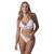 Conjunto Renda Calcinha Sutiã Sexy Top Sem Bojo Casual Moda Íntima Feminina Lingerie Branco