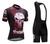 Conjunto Roupa de Ciclismo Bretelle + Camisa com Zíper Full 3 Bolsos Preto, Vermelho