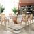 Conjunto Sala De Jantar 180X90Cm Mesa Cristal C/ 6 Cadeiras Lívia Capri Movelaria Champagne/Off White Champagne/Off White